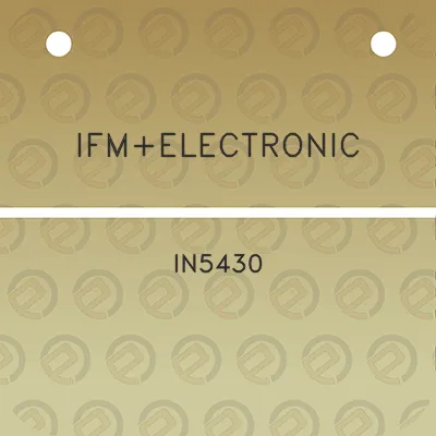 ifmelectronic-in5430