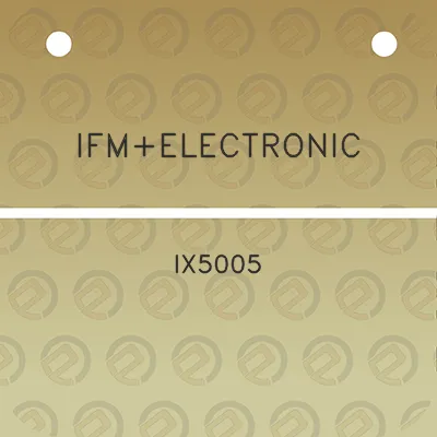 ifmelectronic-ix5005