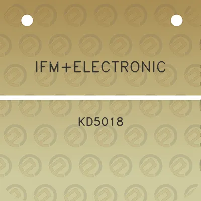 ifmelectronic-kd5018