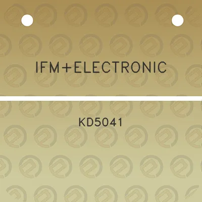 ifmelectronic-kd5041