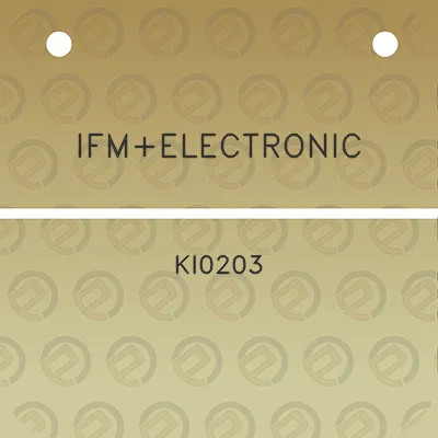 ifmelectronic-ki0203