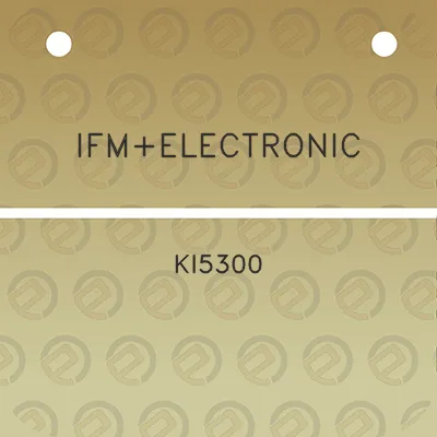 ifmelectronic-ki5300