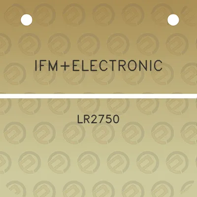 ifmelectronic-lr2750