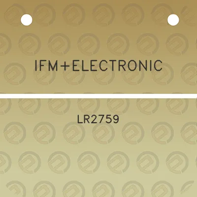 ifmelectronic-lr2759