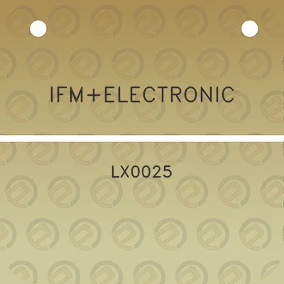 ifmelectronic-lx0025