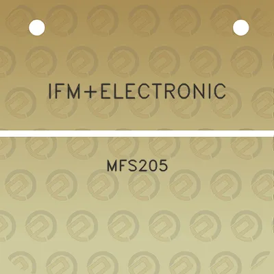 ifmelectronic-mfs205