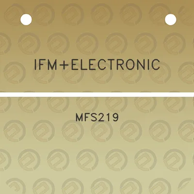 ifmelectronic-mfs219