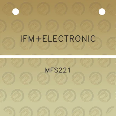 ifmelectronic-mfs221