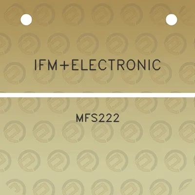 ifmelectronic-mfs222