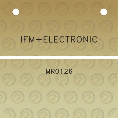 ifmelectronic-mr0126