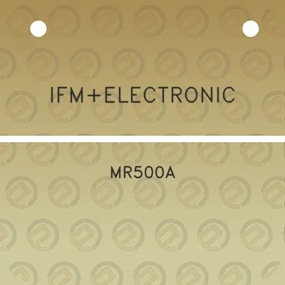 ifmelectronic-mr500a