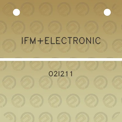 ifmelectronic-o2i211