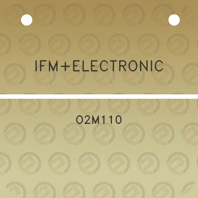 ifmelectronic-o2m110