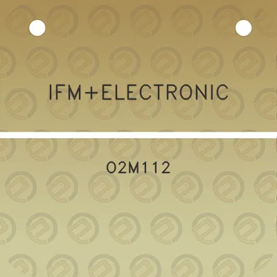 ifmelectronic-o2m112