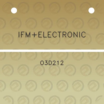 ifmelectronic-o3d212