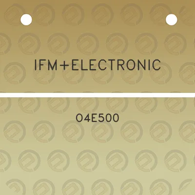 ifmelectronic-o4e500