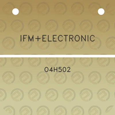 ifmelectronic-o4h502