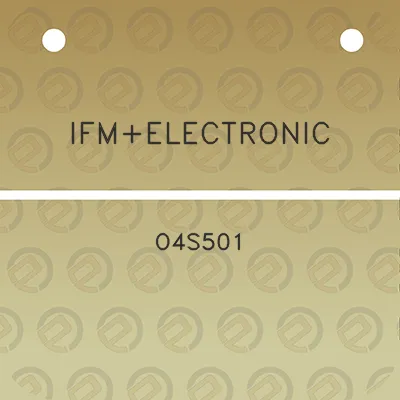 ifmelectronic-o4s501