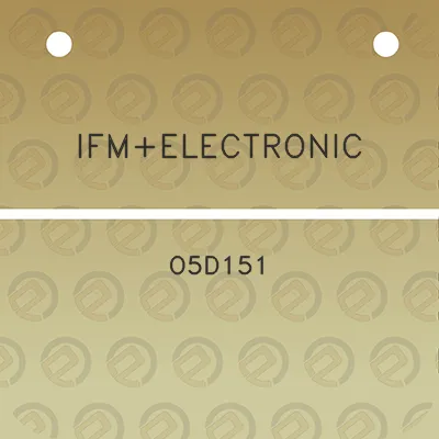 ifmelectronic-o5d151