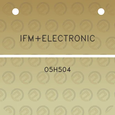 ifmelectronic-o5h504