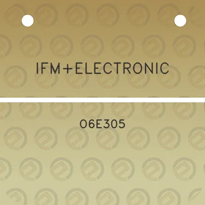 ifmelectronic-o6e305