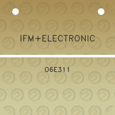 ifmelectronic-o6e311