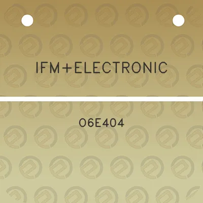 ifmelectronic-o6e404