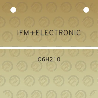 ifmelectronic-o6h210