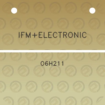 ifmelectronic-o6h211