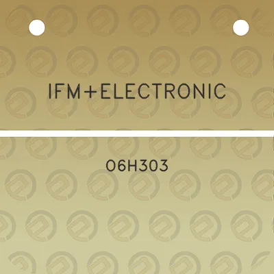 ifmelectronic-o6h303