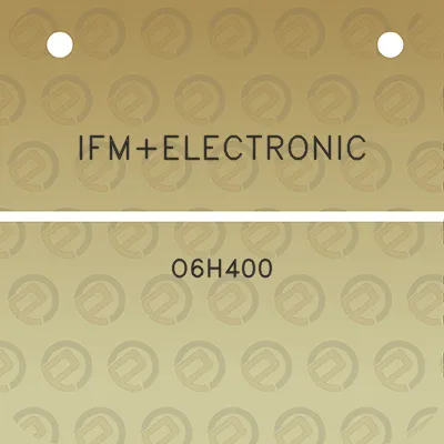 ifmelectronic-o6h400