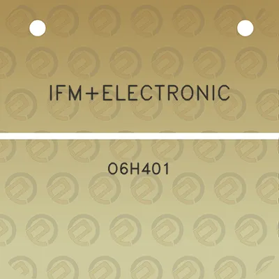 ifmelectronic-o6h401