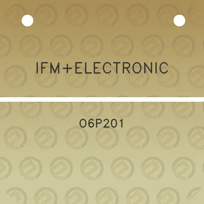 ifmelectronic-o6p201