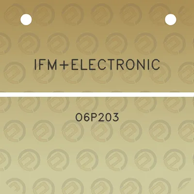 ifmelectronic-o6p203