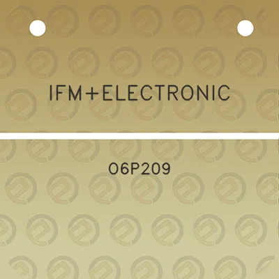 ifmelectronic-o6p209