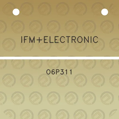 ifmelectronic-o6p311