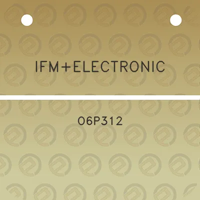 ifmelectronic-o6p312