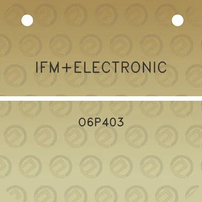 ifmelectronic-o6p403