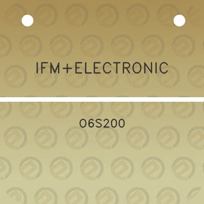 ifmelectronic-o6s200