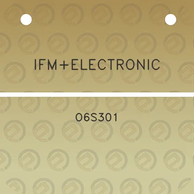 ifmelectronic-o6s301