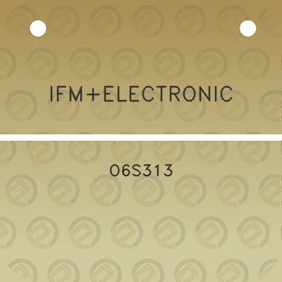 ifmelectronic-o6s313