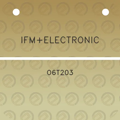 ifmelectronic-o6t203