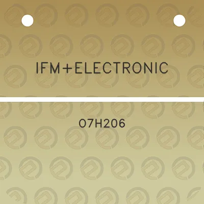 ifmelectronic-o7h206