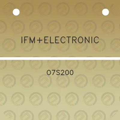 ifmelectronic-o7s200