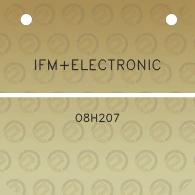 ifmelectronic-o8h207