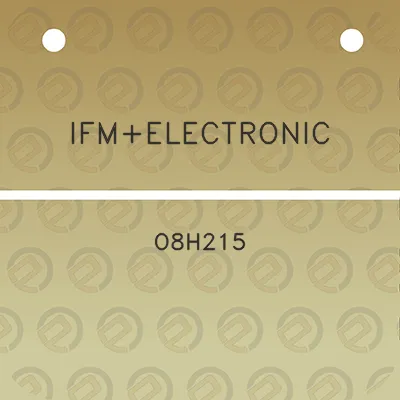 ifmelectronic-o8h215