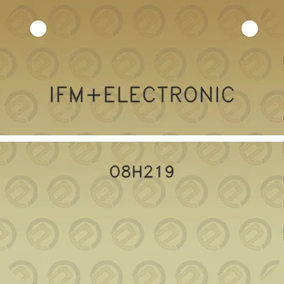 ifmelectronic-o8h219