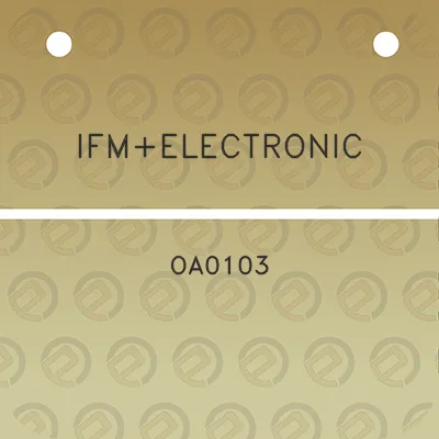 ifmelectronic-oa0103