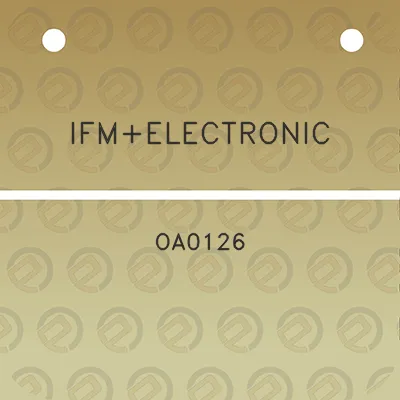 ifmelectronic-oa0126