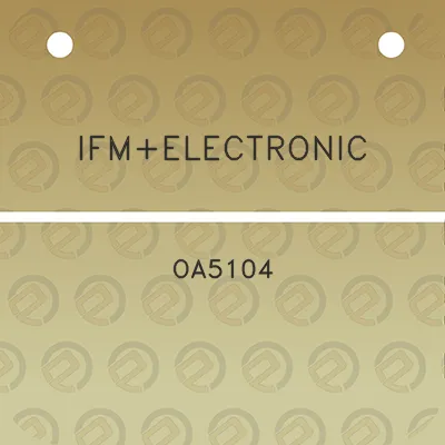 ifmelectronic-oa5104